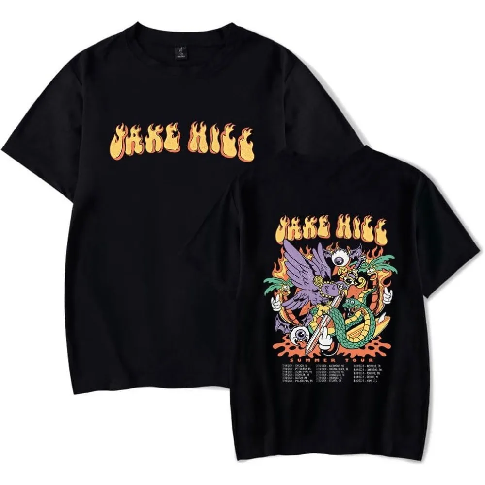 

iAmJakeHill Jake Hill Summer Tour Merch футболка с короткими рукавами для женщин и мужчин модная футболка с круглым вырезом топы унисекс