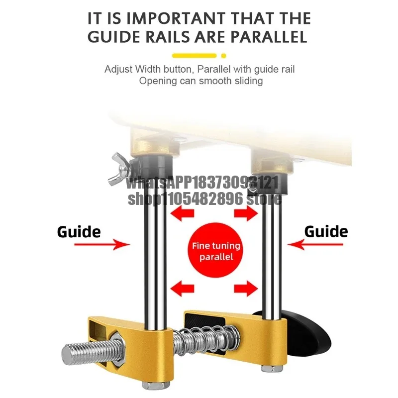 Wooden Door Installation Lock Hole Opener Punching Set Doorlock Mortising Template Jig Woodworking Door Lock Hole Opening Tools