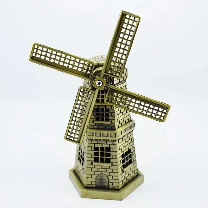 Metal World Famous Building Architecture Model Libert Big Ben Tower Bridge Statue Landmark Tourist Souvenir Home Office Decor