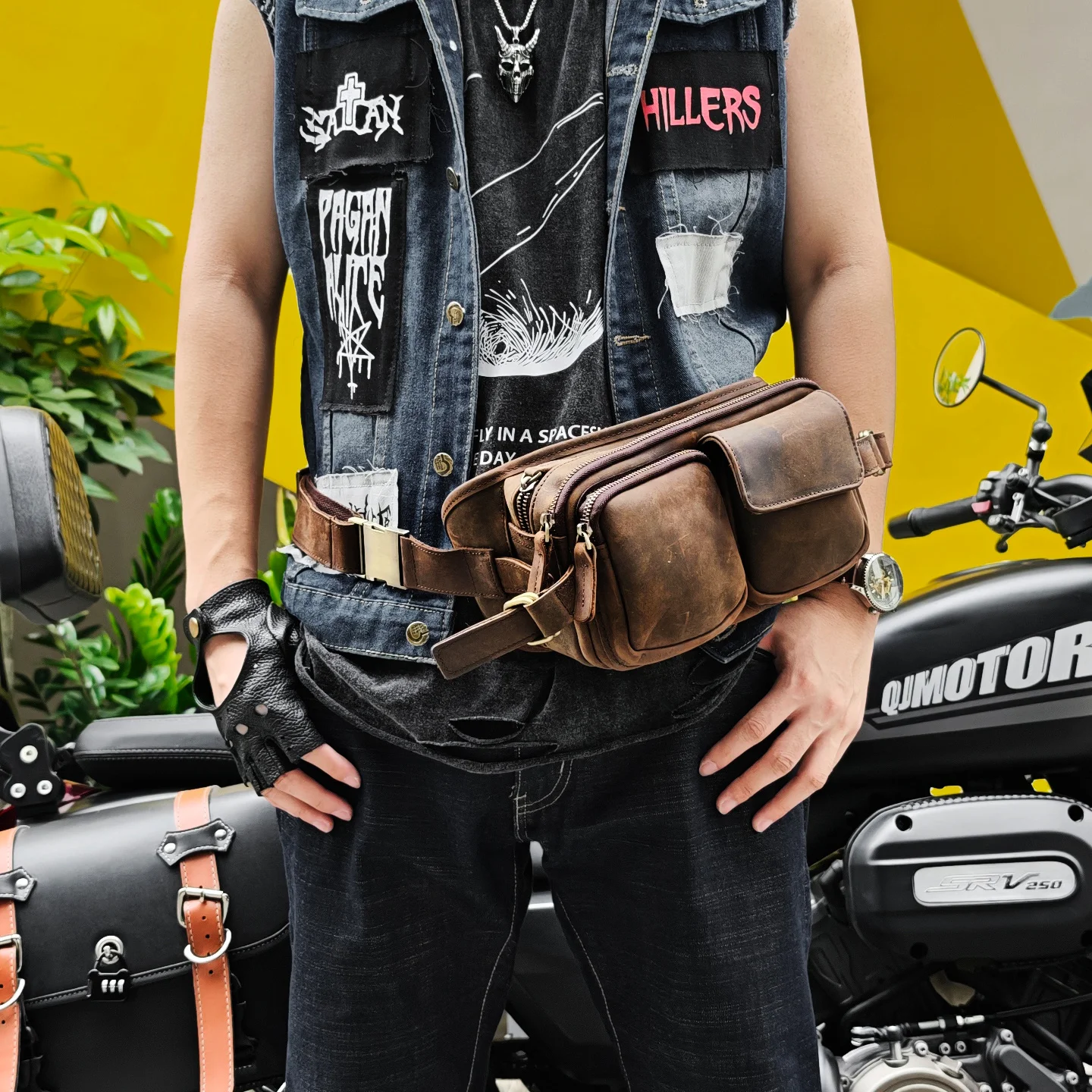 

Vintage Cowhide Men Waist Pack Sport Messenger Shoulder Chest Bags For Male Genuine Leather Sling Crossbody Handbag Clutch Purse