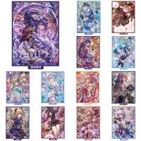 60pcs 67x92mm Game Genshin Impact Beelzebul Raiden Shogun Yae Miko Kamisato Ayaka Card Sleeves Anime Hu Tao Cards Case for Gift