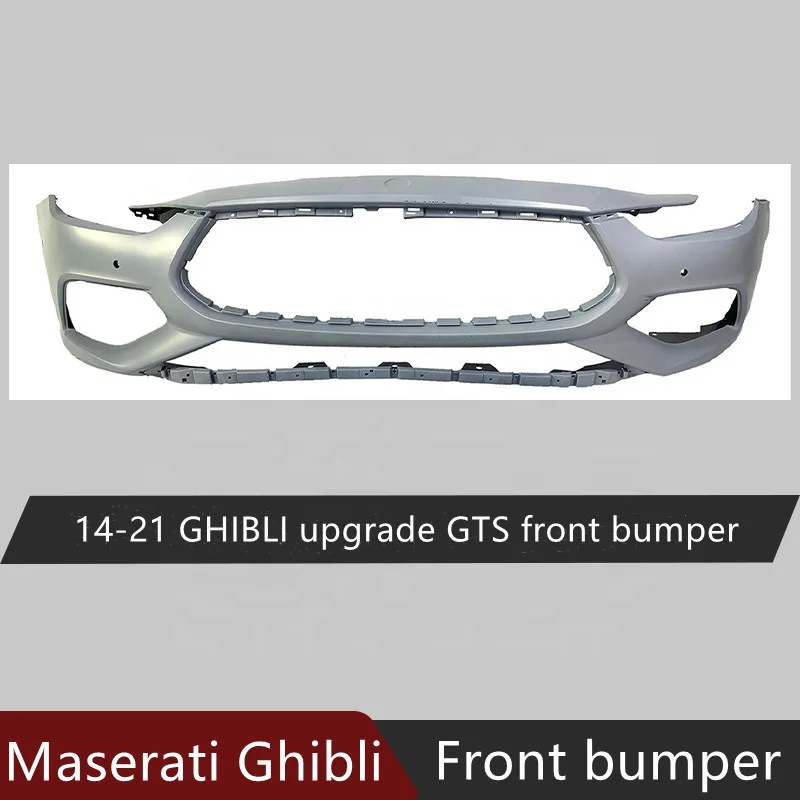 Factory direct sale New Car Bumper For Maserati Ghibli 2014 2015 2016 2017 2018 2019 2020 2021 Upgrade GTS Style Front bumper