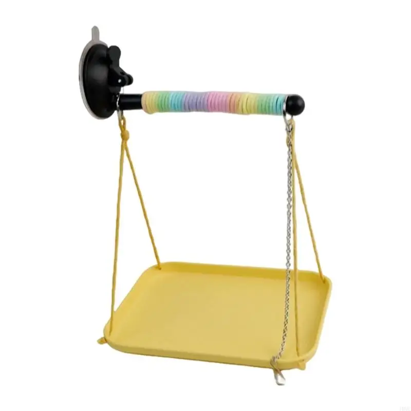 Suction Cup Parrots Perch Stand Nonslip Parrots Standing Perch For Birds Multifunctional Design Easy To Clean J0MC