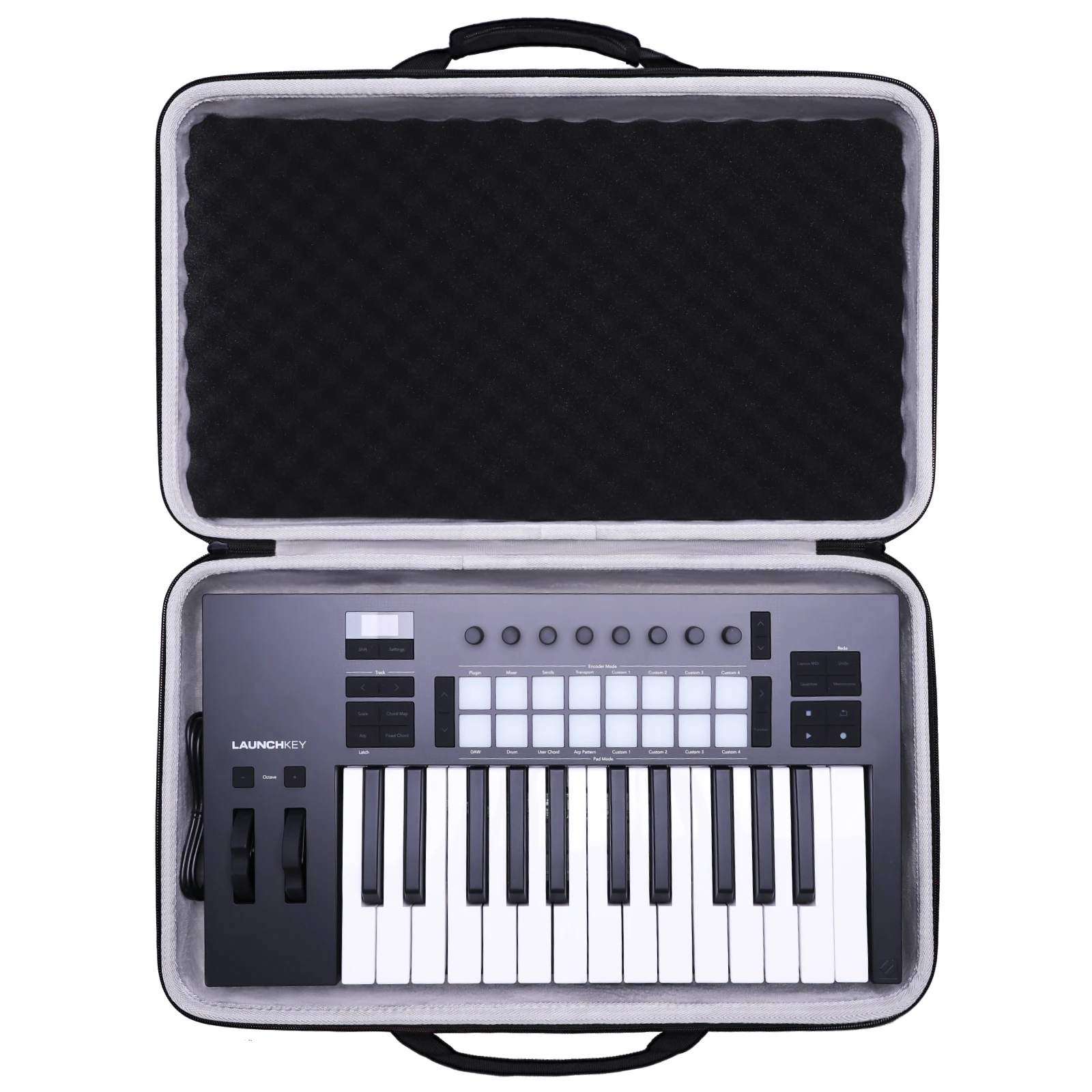 

LTGEM Keyboard Controller Case for Novation Launchkey 25 MK2 Storage Carrying Bag Accessories for Keyboard Controller