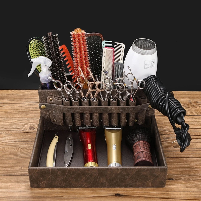 

Barber Tools Holder Haircutting Shears Scissors Detachable Hairdressing Tool Box Stand for Hair Clipper Brushes Combs Organizer