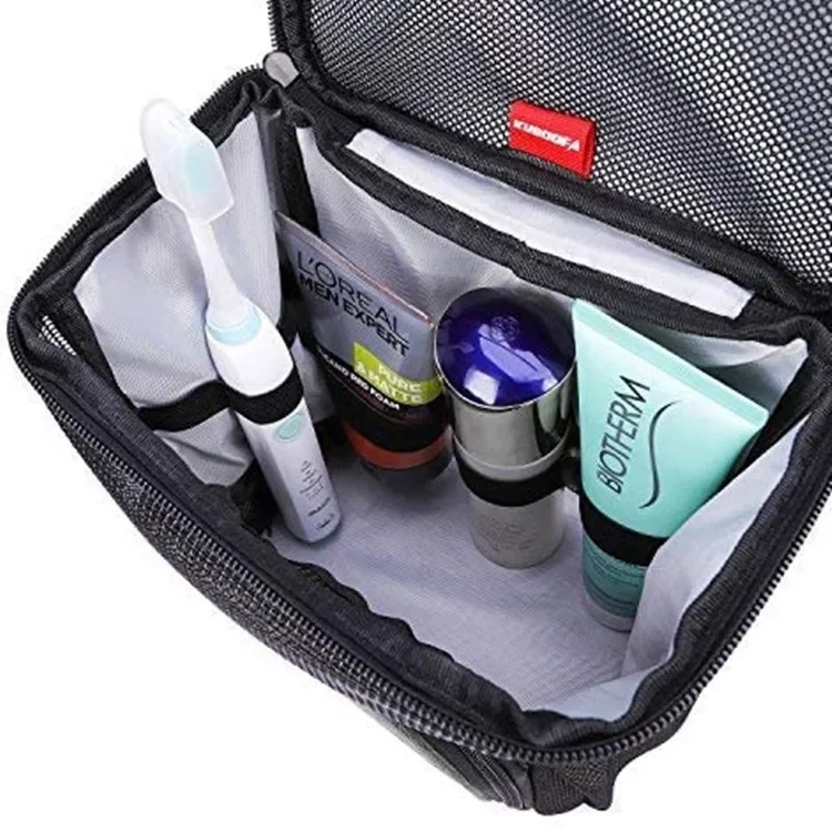 Hanging Toiletry Bag with Metal Hooks Large Capacity Toiletry Bag Wall Mounted Portable Shower Organizer for Travel Storage Bag