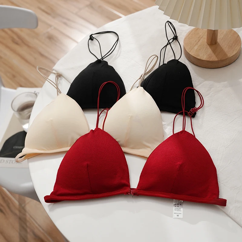 Women Sexy Wireless Bra Front Closure Tops Fashion Girl Lingerie Push Up Bralette Comfortable Underwear Breathable Brassiere