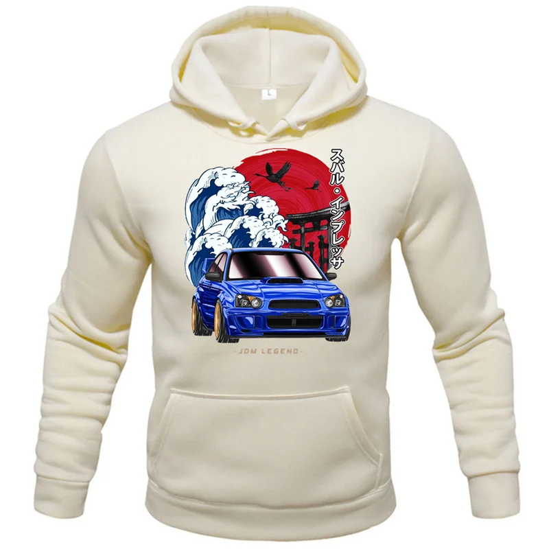 Autumn/Winter Couple Clothing Casual Hoodie Sweater Men Female Hooded Pullover Street Sweatshirt Print Car Pattern Hoodie Tops