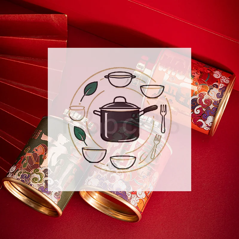 NEW Mini Empty Tea Tin Can Household Green Black Tea Sealed Jar Portable Travel Small Tea Packaging Box Paper Storage Can