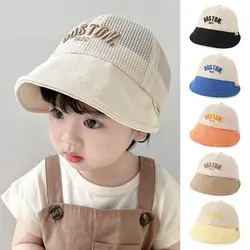 Breathable Baby Bucket Caps for Boys Girls Cute  Infant Fisherman Hat Summer Toddler Panama Hat Sun Cap