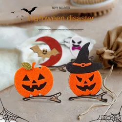 Halloween Pumpkin Ghost Design Hair Decoration Clip Party Hair Halloween Dress Up Hairclip for Kids Hair Accessories