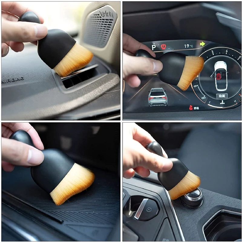 car Interior Care Brush Air Conditioner Air Outlet Cleaning Brush Ultra Soft Auto Detailing Tool Car Gap Dust Removal Brush