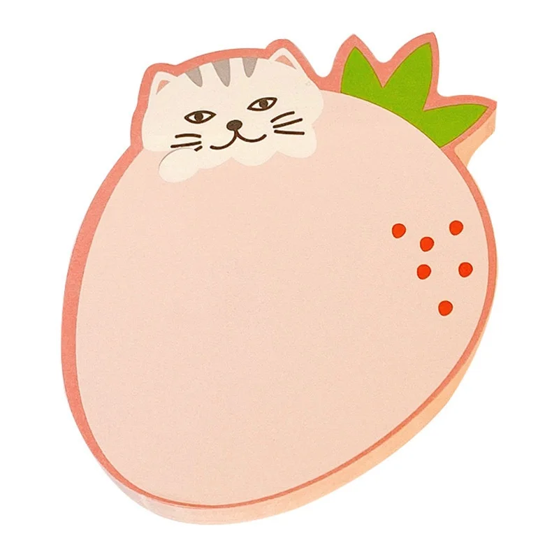 65 Sheet Cute Memo Pad Bookmark Marker Cartoon Animals Memo Sticker Sticky Note School Office Message Paper Stationery Supplies