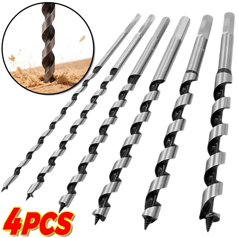 

Woodworking Roller Drills Carbon Steel Long Hexagonal Handle Twists Tapper Drill Bits For Woodworking Hardware Reaming Tools