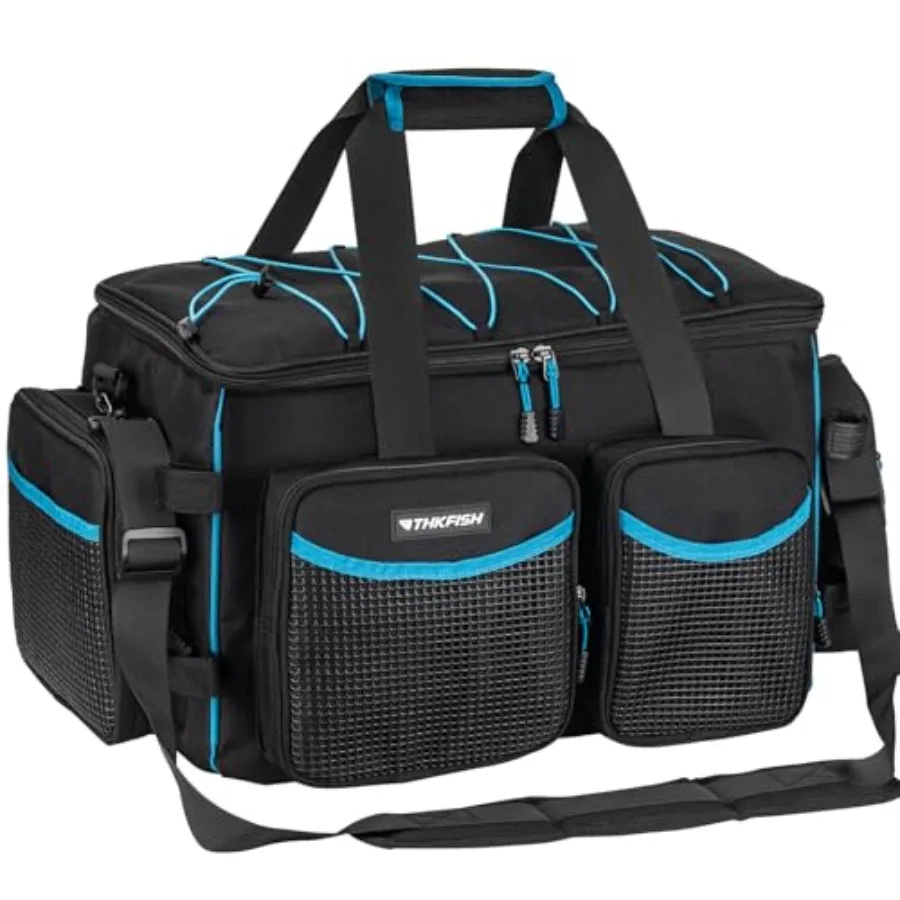

Fishing Tackle Bag for 3600/3700 Tackle Box, Waterproof Soft Bottom Large Tackle Box Bag Saltwater and Freshwater Fishing Bags