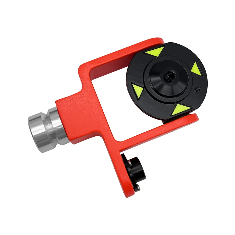 102 Mini Prism System With Side Mounted Bubble Vial Design 0/-30mm Matel For Total Station Surveying GPS