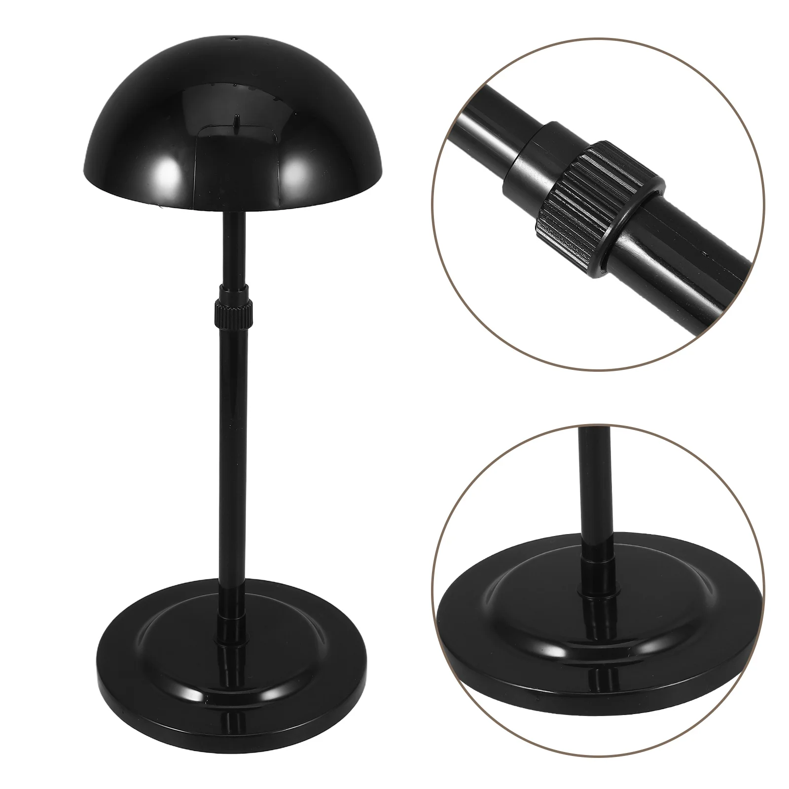 

Headform Holder Stand Tabletop Hat Vertical Baseball Display Case Freestanding Wigs