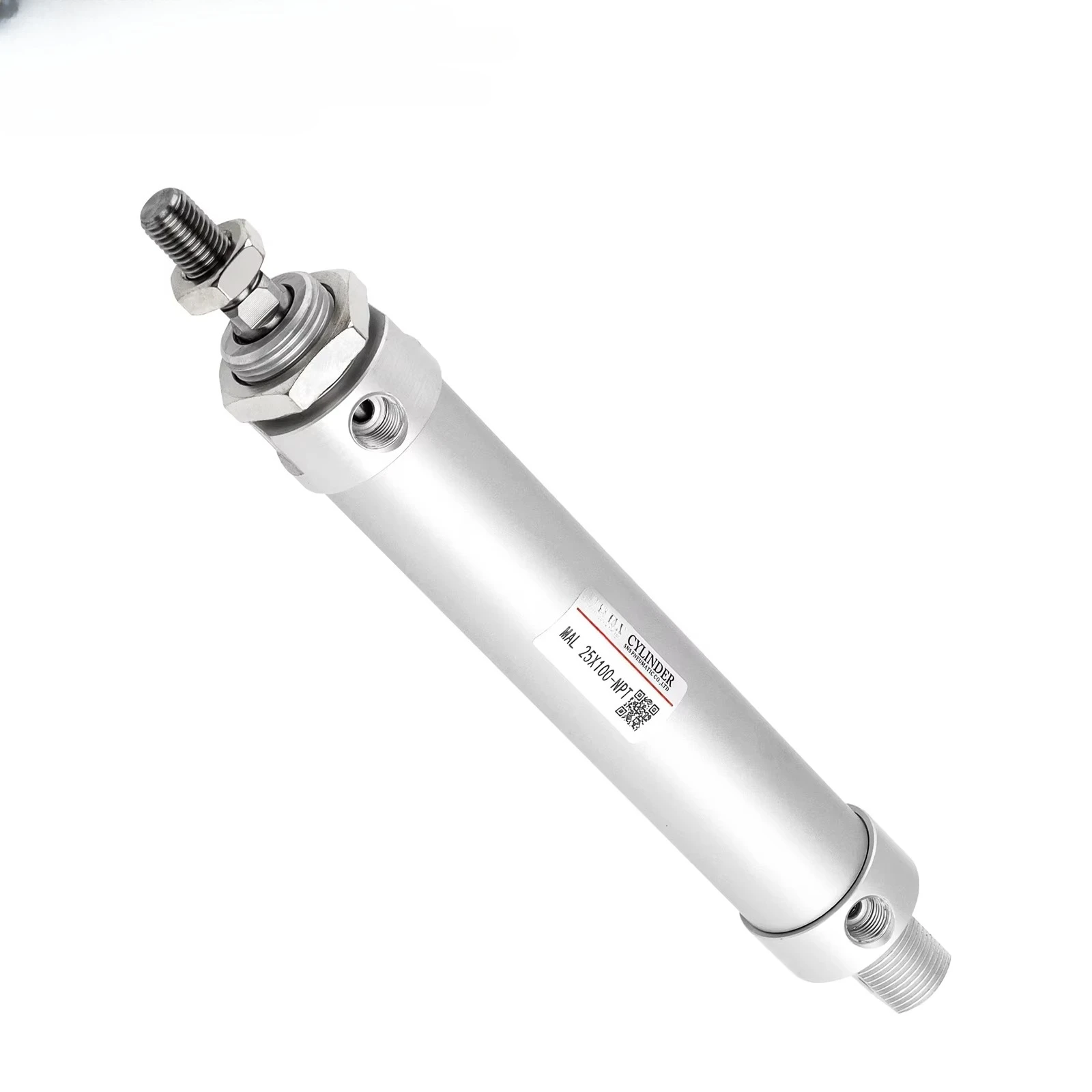 MAL Series Mini Pneumatic Air Cylinder Aluminium Alloy with PT/NPT Port Piston Structure