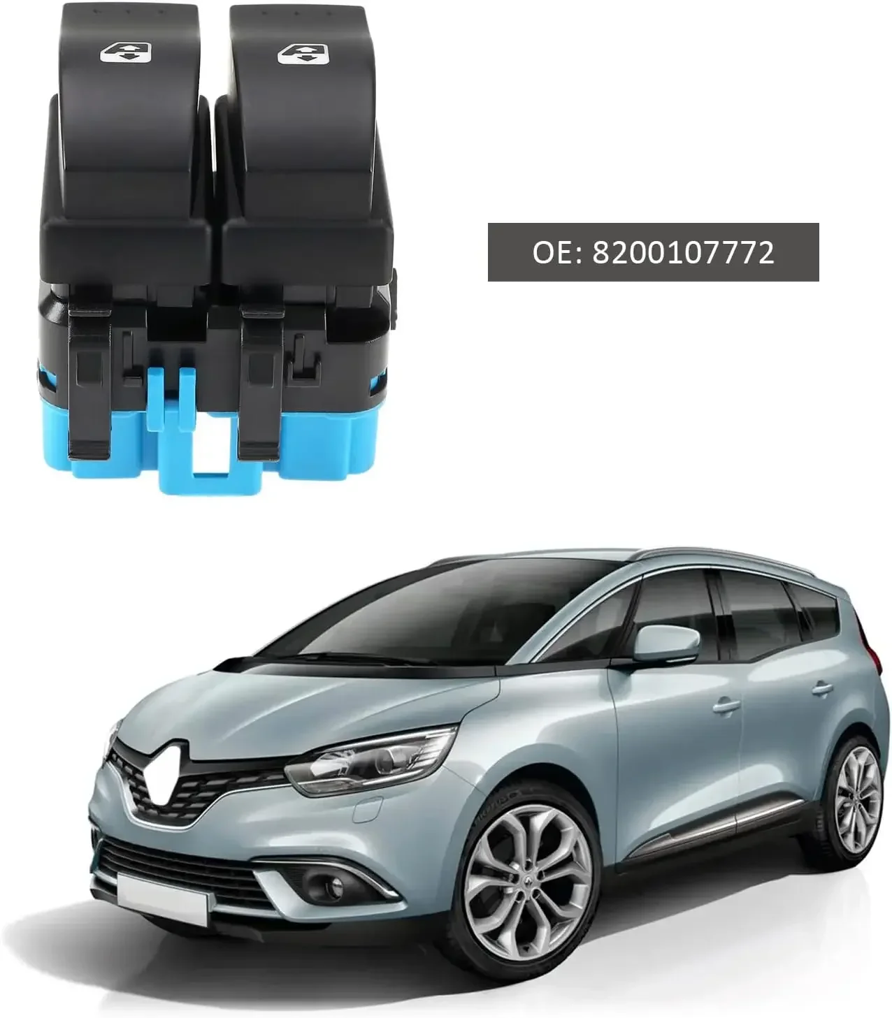 Elektryczne okno elektryczne 8200107772 przycisk przełącznik podnośnika dla RENAULT Espace IV Scenic II Megane MK II 2002-2016