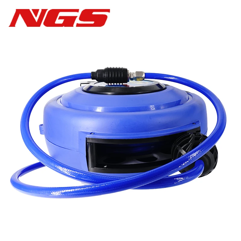 Wall Mount Pneumatic Compressor Automatic Compressed Air Hose Reel Retractable Telescopic PU 8*5 10 12 10M 15M 20M 25M