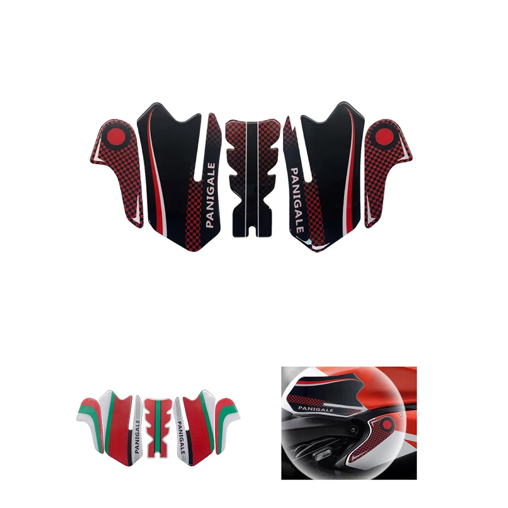 

fit For DUCATI PANIGALE V2 899 959 1199 1299 Motorcycle Non-slip Fuel Tank 3D Stickers Knee Grip Pads Traction Decals