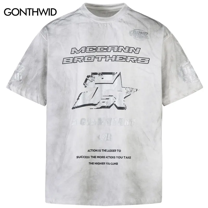 

Men Vintage T-Shirt Grunge Y2K Star Graphic Printed Punk Gothic Urban Tshirt Streetwear Hip Hop Harajuku Casual Washed Top Tee