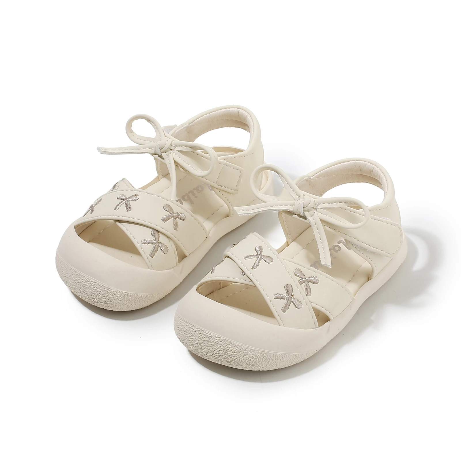 Bebé niños bebé fondo suave niñas pequeñas princesa envuelto cabeza sandalias niños pequeños novedad de verano al por mayor