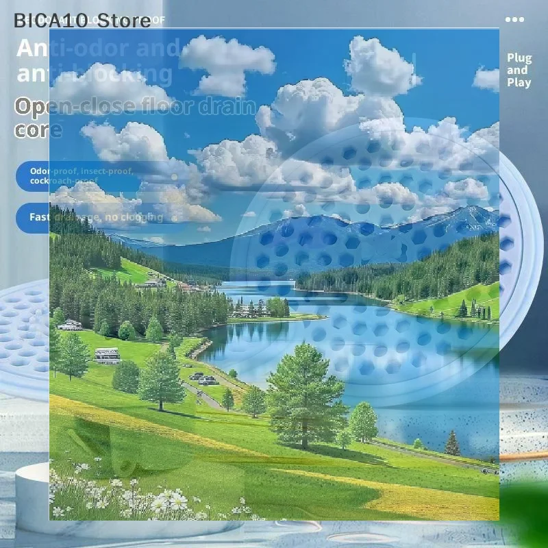 

2 шт. универсальная сливная крышка для пола в ванной комнате, слив для ванной комнаты, ловушка для волос, канализация, защита от запаха, защита от насекомых, аксессуары для слива в пол