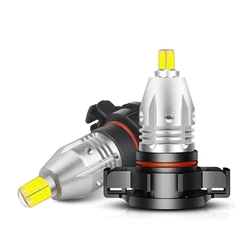 2504 PSX24W LED Fog Light Bulbs HB4 LED 12276,6000K Xenon White,360-degree Illumination,Non-polarity,DRL 5202 led H11 Fog Lights