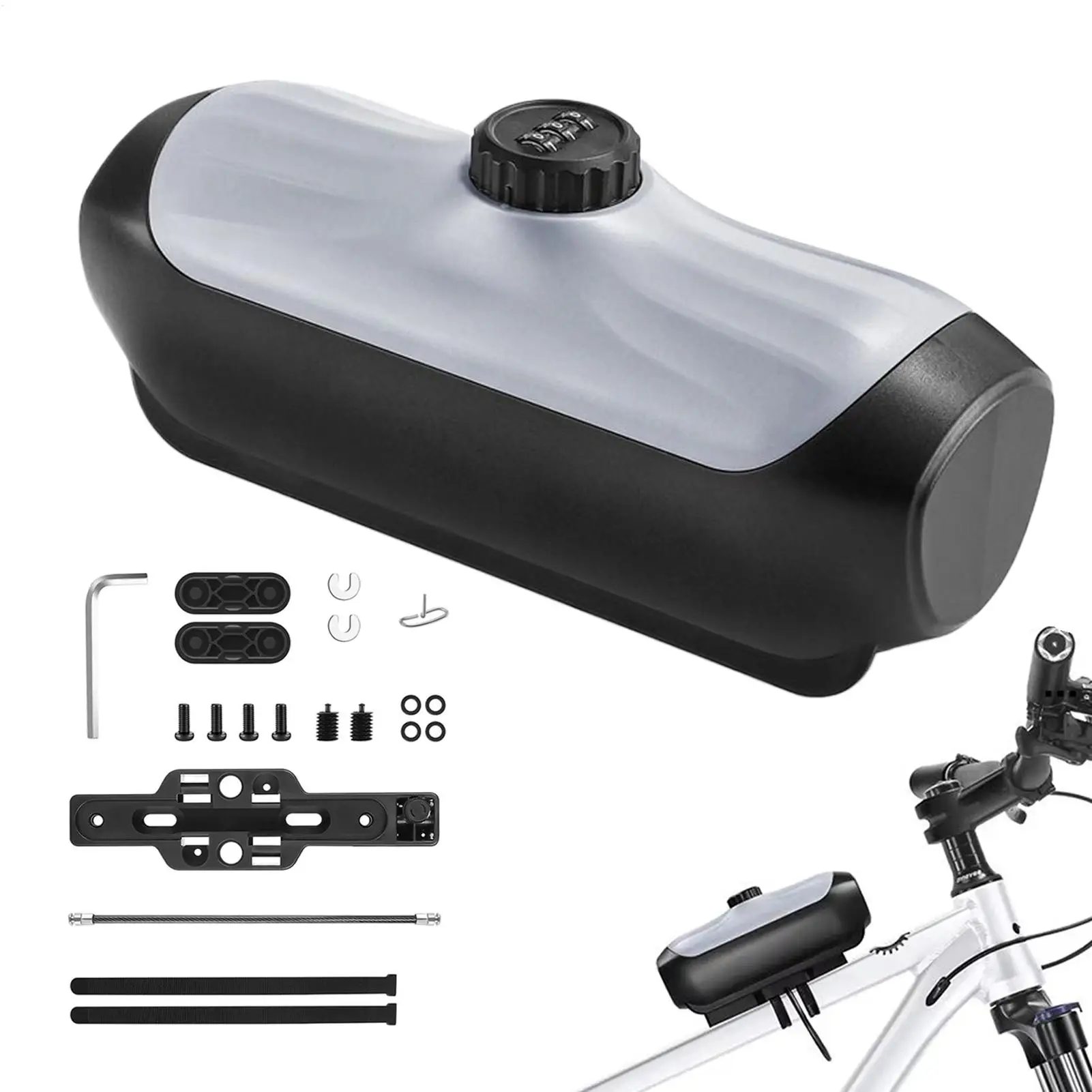 

Waterproof Bike Tool Bag, 3-Digital Password Lock Box for Cyclists, Anti-Theft Organizer Case Outdoor Sports