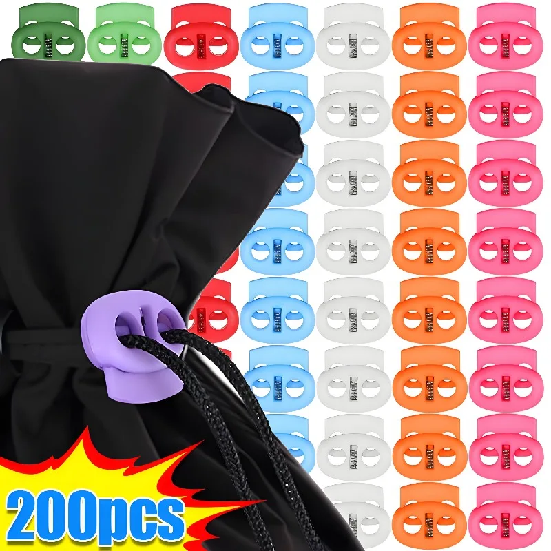 20-200pcs Knitting Needle Stopper Colorful Double Hole Pig N
