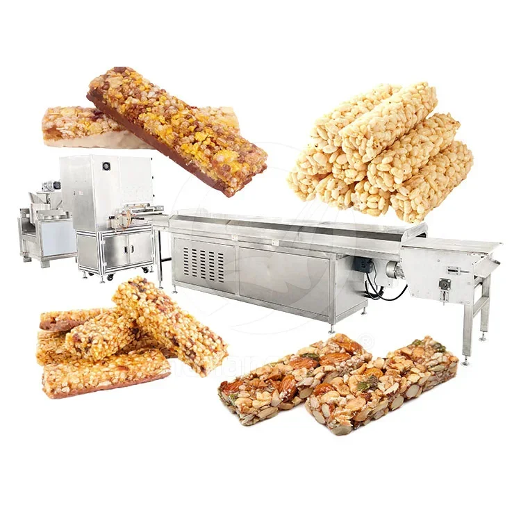 Máquina de corte de barra de aperitivos OCEAN, máquina de fabricación de barra de granola energética, Mini línea de producción de barra de cereales de grano