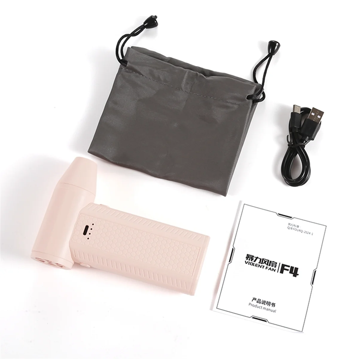 GOB-oMini Turbo Jet Fan منفضة هواء محمولة 4 مستويات قابلة للتعديل للوحة المفاتيح وتنظيف الشعر بالسيارة