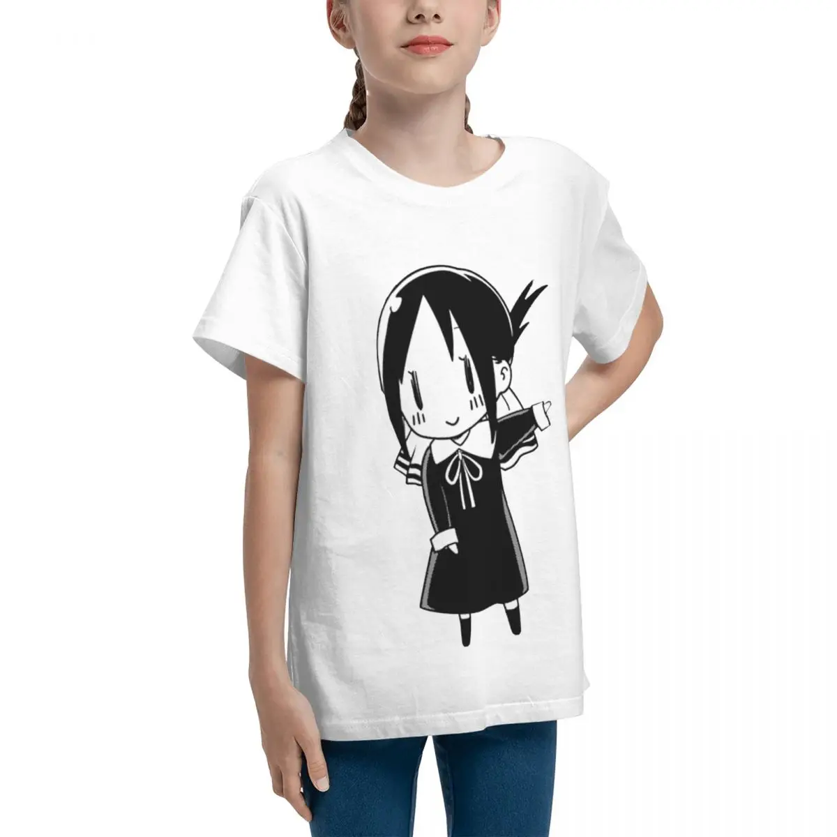 Teenagers Basic Short Sleeve T-Shirt Kaguya Chan For Sale Round neckHigh quality Tees Creative Humor Graphic Teenagers