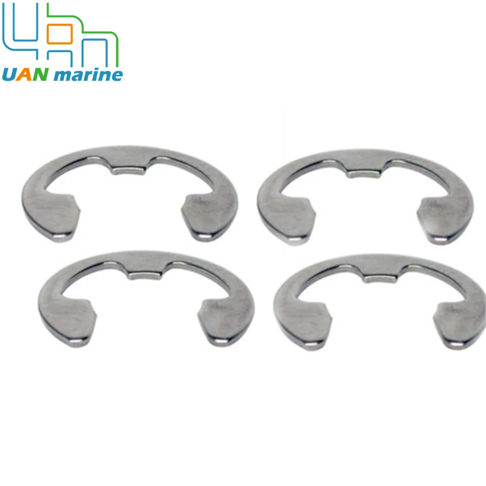4 foto bantalan driveshat cincin E untuk MerCruiser Alpha 1 Gen 2 Quicksilver Anchor pin circlips E-Ring53-815949 815949 18-2345