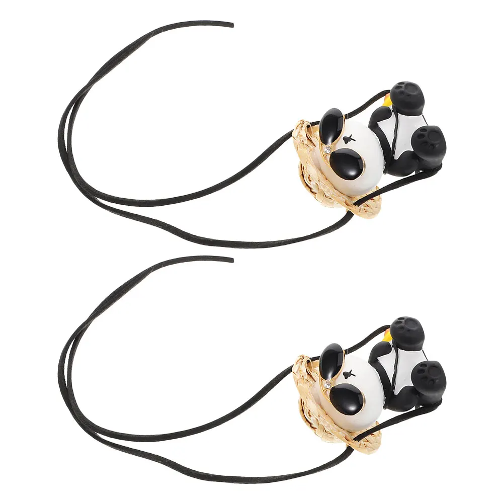 

Car Hanging Ornament Interior Panda Pendant Theme Ornaments Animal Rear Decoration