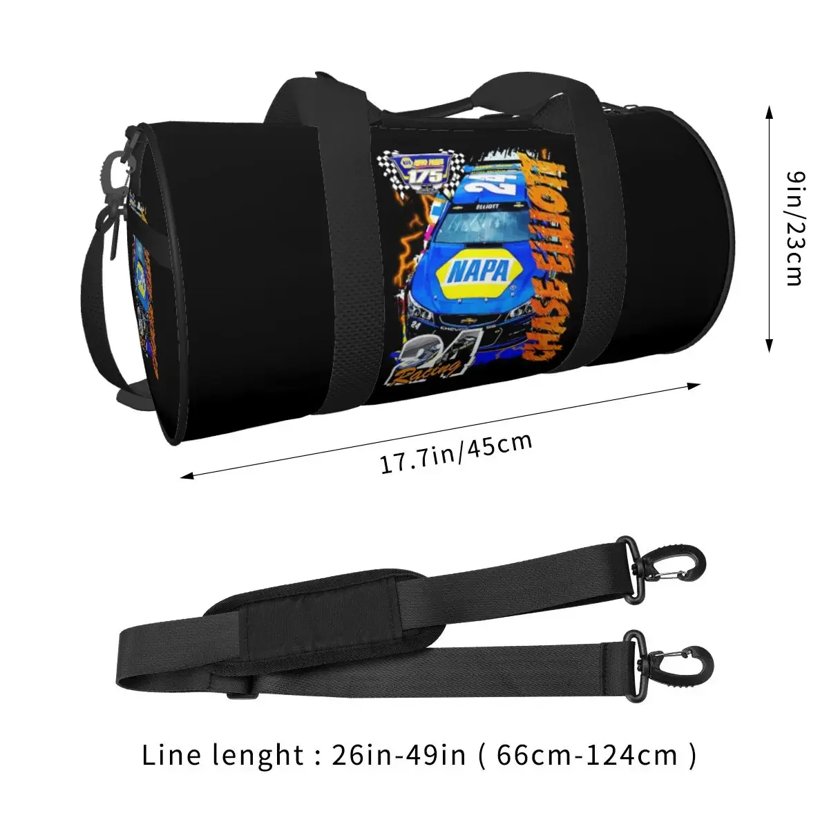 Chase Elliott NAPA Racing Large Duffle Gym Bag Multi-Functional Duffle Travel Bags Handbags Fitness bag