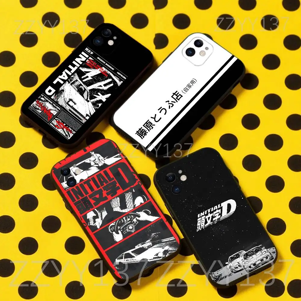 

Anime I-Initial D AE86 Phone Case For iPhone 17,16,15,14,13,12,11,Pro,Max,Plus,Air,X,XS,XR,SE,8,7,Mini,Soft Black Funda