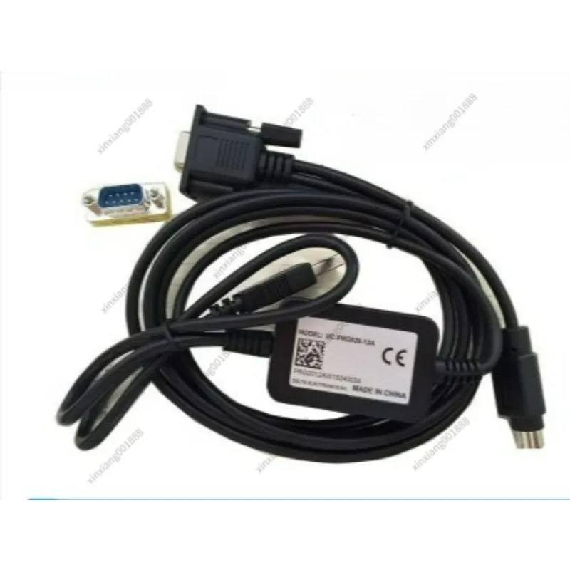 

For Delta PLC Programming Cable UC-PRG020-12A, USB to DB9 & MiniDIN8 Download Cord