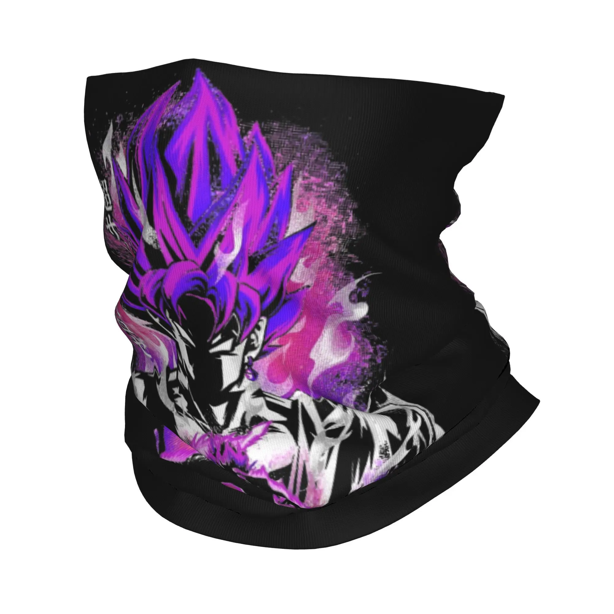 DBZ Dragon Ball  Black Goku Original God Bandana Neck Gaiter Printed  Mask Scarf Warm Headwear Outdoor Sports Adult All Season