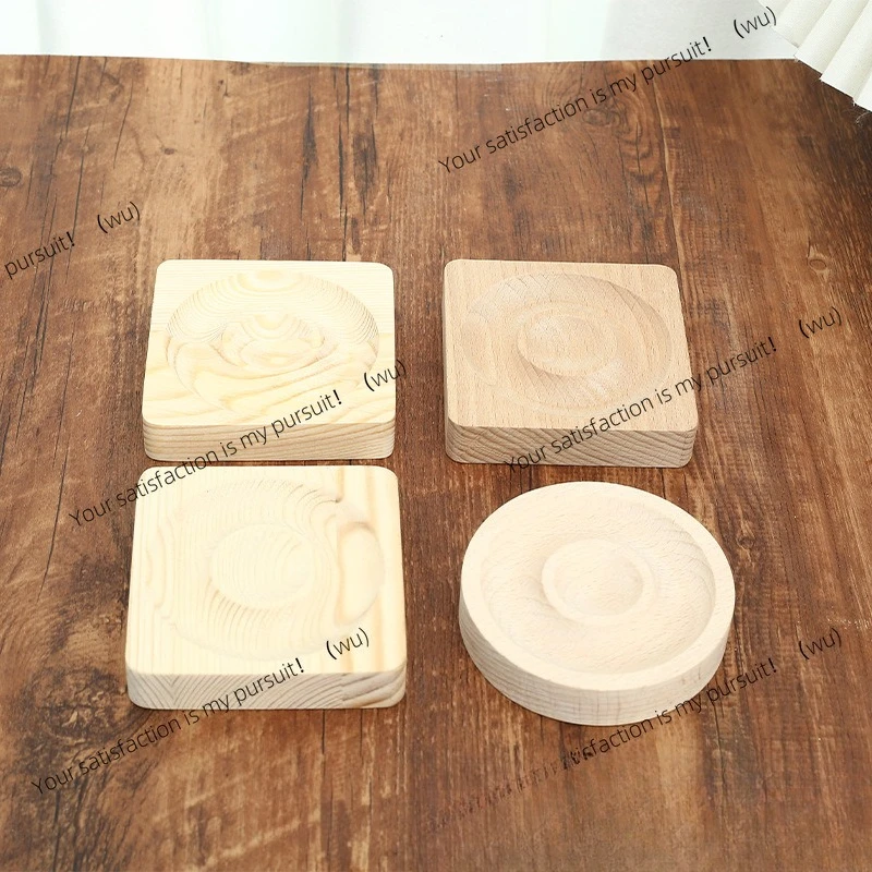 Wooden jewelry display tray Wenwan storage tray Solid wood bracelet Jewelry display rack Jewelry tray Shooting props