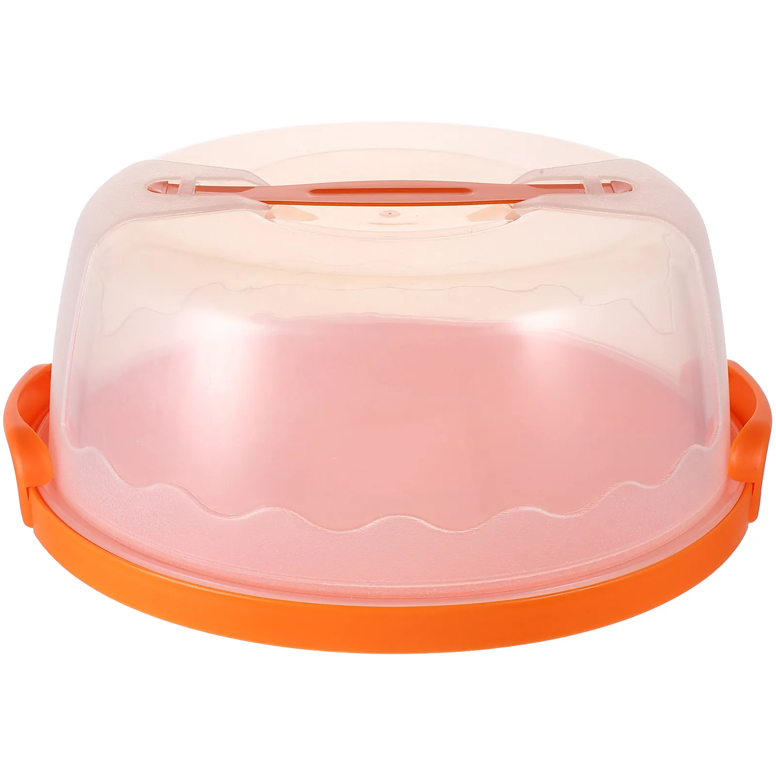 Round Cake Carrier Food-Grade PP Reusable Airtight Storage Container for Travel, Baking & Party Transport