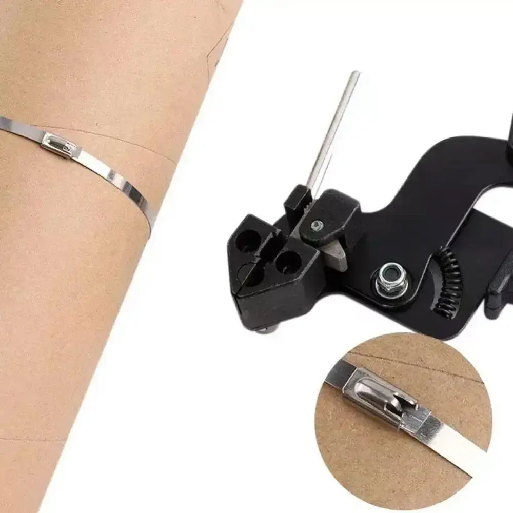 

Металлические плоскогубцы для кабельных стяжек из нержавеющей стали, регулируемые самоблокирующиеся щипцы для кабельных стяжек, щипцы, натяжитель, резак на молнии