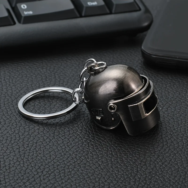 1 llavero de casco Funky de aleación de zinc, llavero de metal, sin chapado, no trenzado, regalo de Navidad ideal para mayores de 14 años