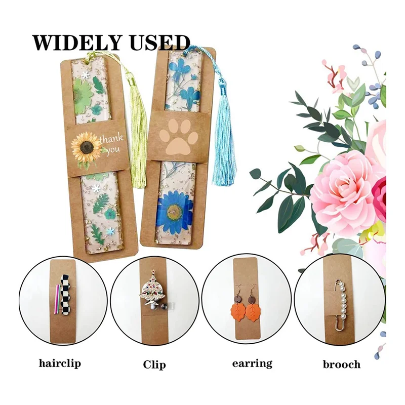 

70 шт., рукава, держатель для закладок, сделай сам, полимерные закладки, пустые демонстрационные карты для закладки, подарочная упаковка