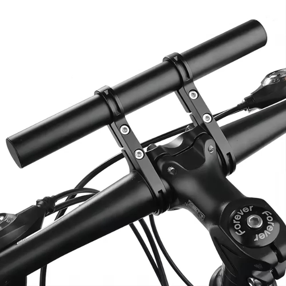 20CM Aluminum Alloy Bicycle Handlebar Extender Mountain Bike Front Light Bracket Lamp Flashlight Accessories