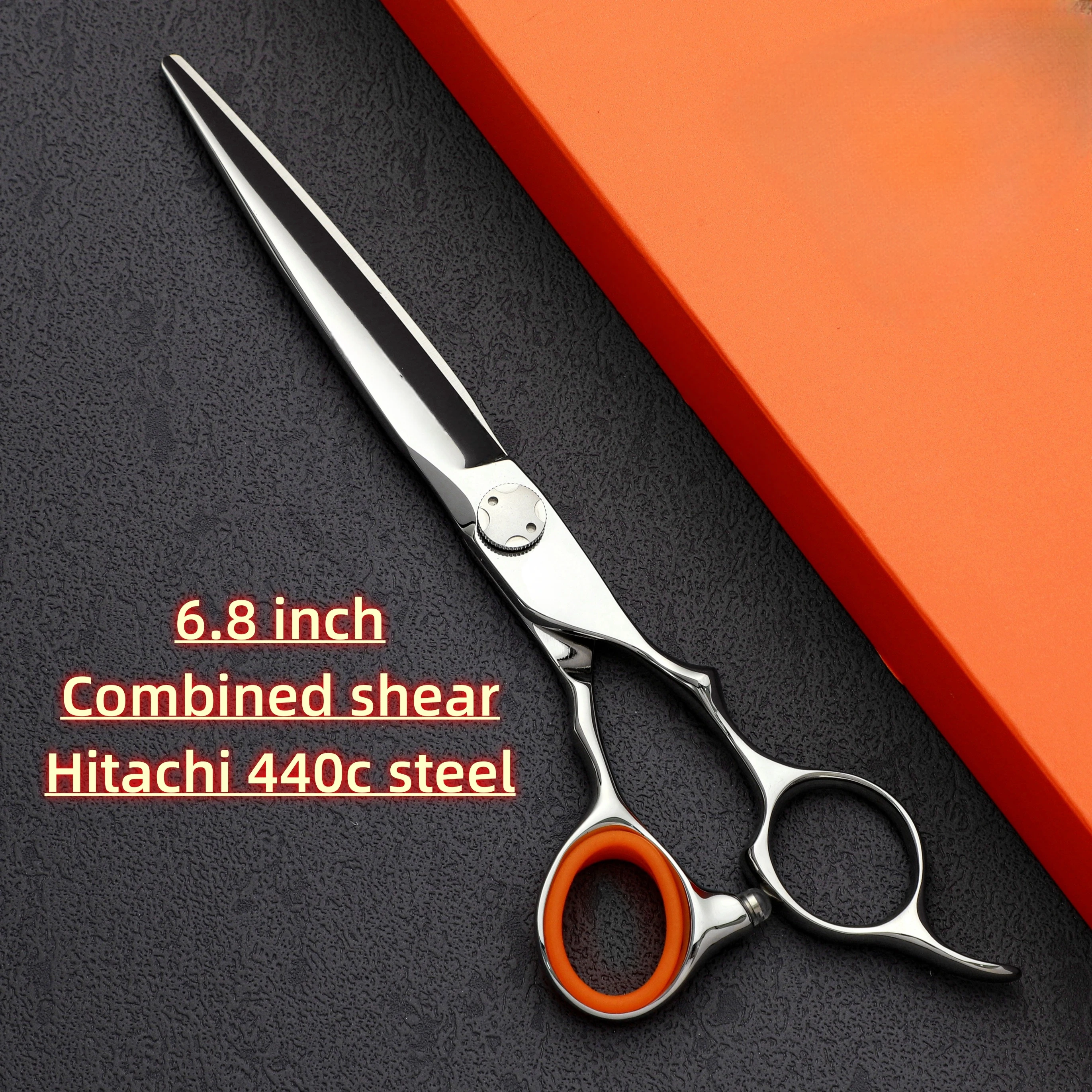 

6.0-6.5-6.8 inches Barber scissors，440c steel Professional hairdressing scissors，Sharp and durable Barbershop hair cutting tools