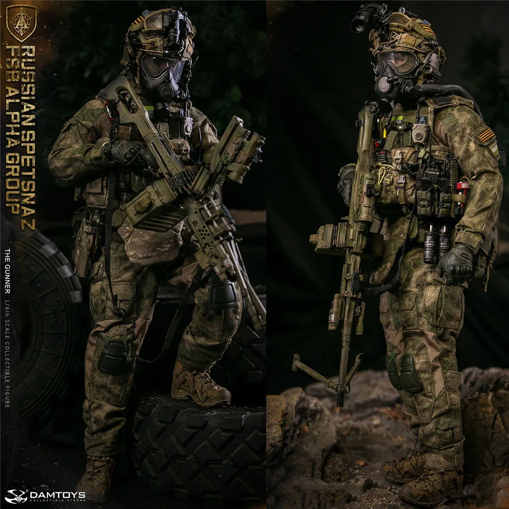 

Damtoys 78092 1/6 Soldier Russian Spetsnaz Fsb Alpha Group Gunner Outdoor Battle Suit With Weapon Full Set 12'' Action Figure