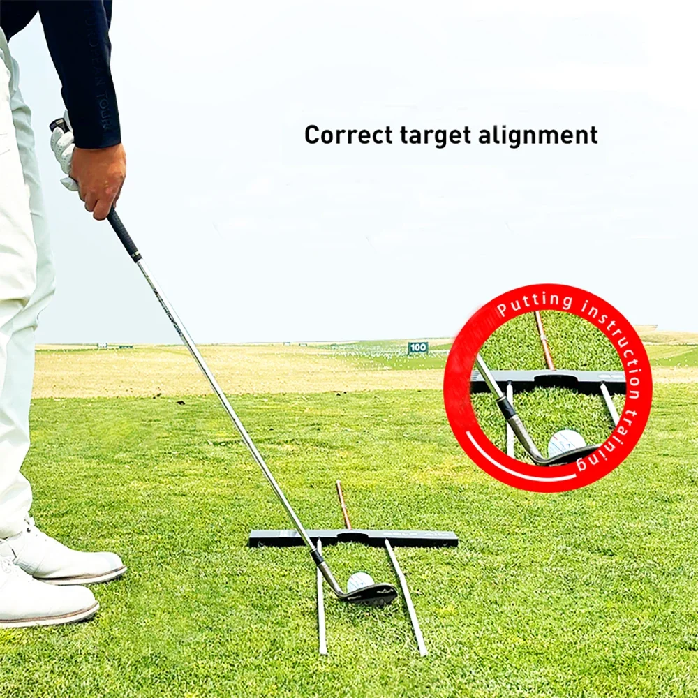 

Тренажер для гольфа 3 в 1, портативный тренажер для выравнивания качелей с корректором хода доски для использования в помещении и на открытом воздухе 1