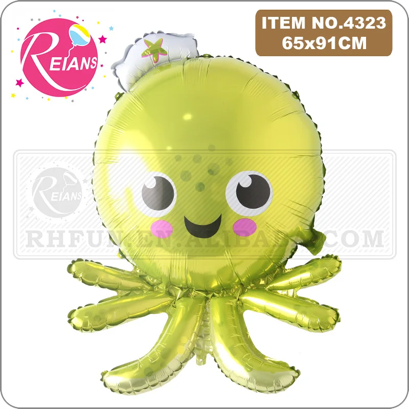 Large Fish Balloons, Foil Shark Balloon Sea World Horse Star Globos Birthday Party Decorations Kid Inflatable Toys Wedding Decor